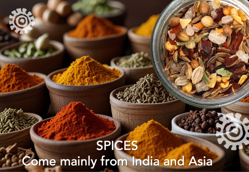 Slide: Spices from Asia